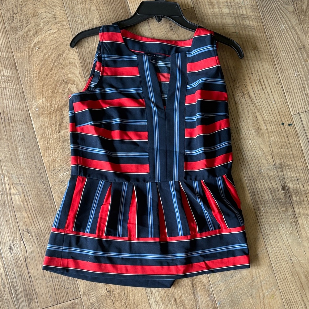 Striped Red and Black Kids Dress